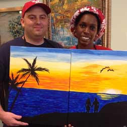 at-home couples painting kits