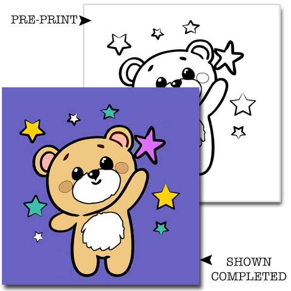 Teddy Bear Children's Washable Paint Set