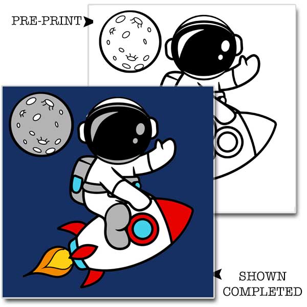 Astronaut Kid's Acrylic Paint Set