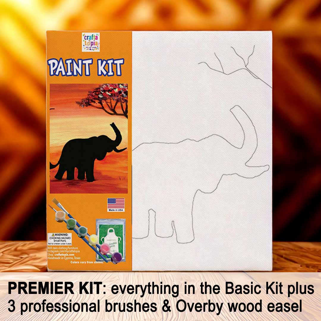 African Elephant Adult Painting Kit