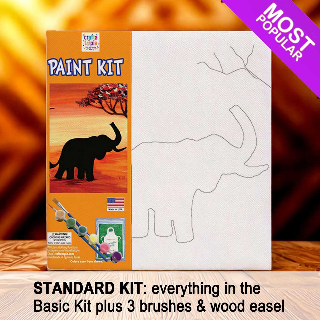 African Elephant Adult Painting Kit