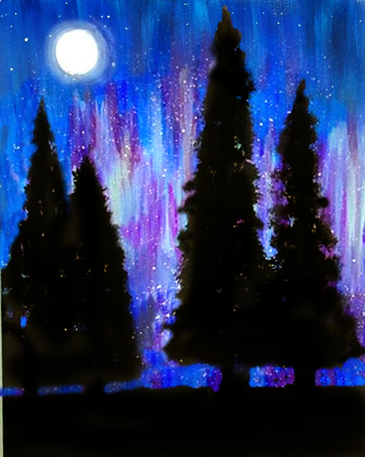 Aurora Borealis paint at home kits for adults