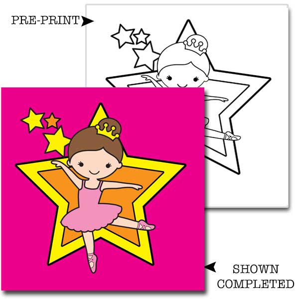 Kids Ballerina Acrylic Painting Kit