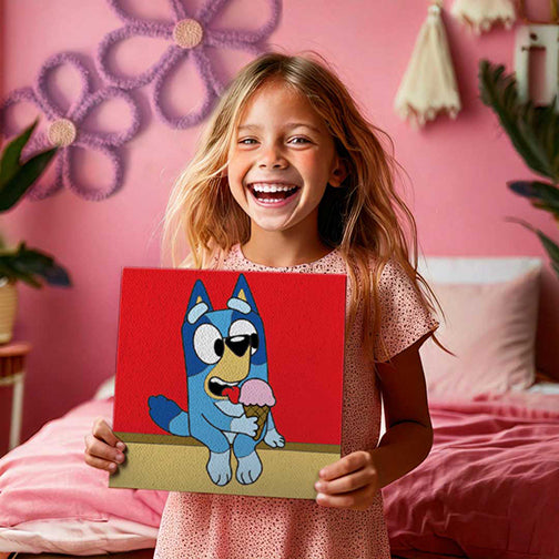 Bluey Eating Ice Cream Children's Washable Paint Set