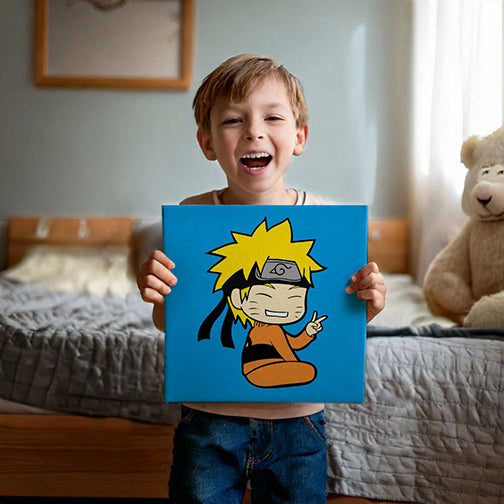 Ninja Children's Canvas Painting Set