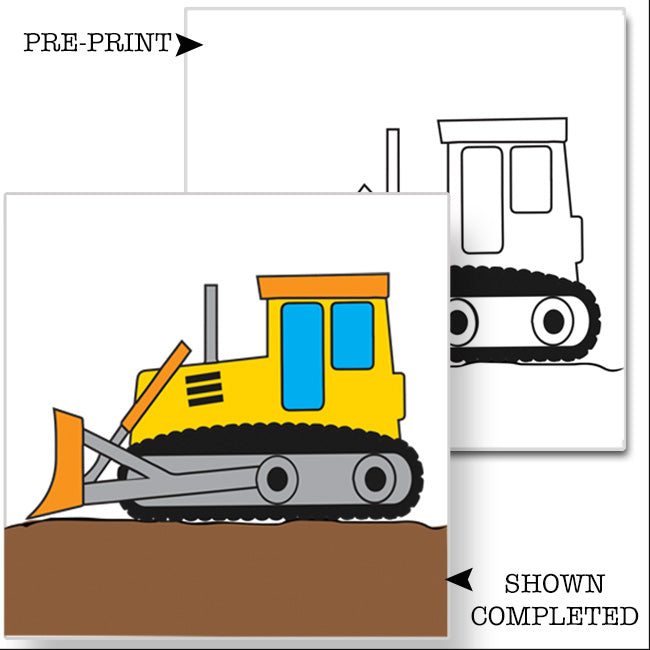 Construction Bulldozer Birthday Party Favor Supplies