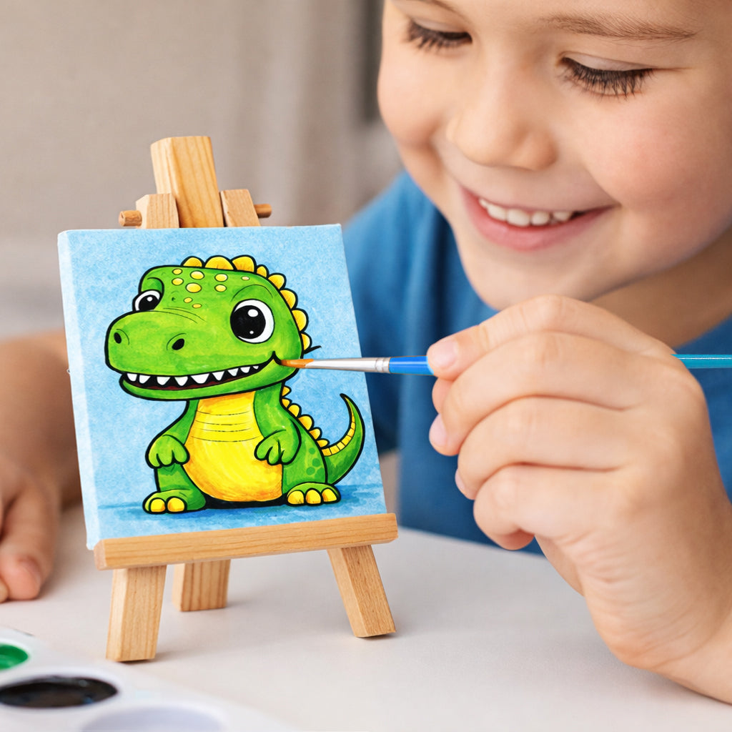 Tiny Dino Paint Kit (4x4 Canvas)