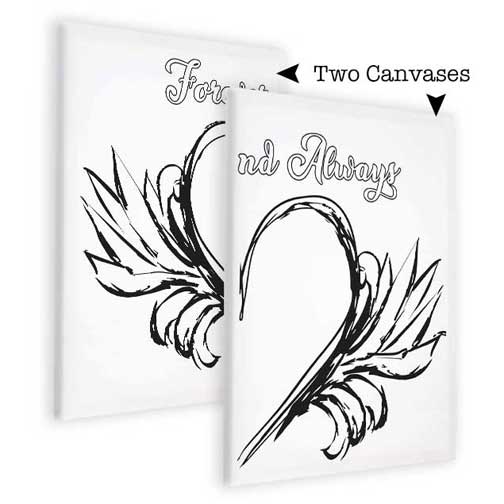 Couple's Canvas Painting Kit - Forever & Always