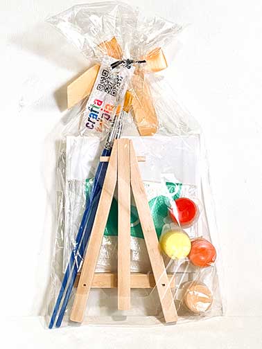 Tiny Fire Lizard Painting Kit (4x4 Canvas)