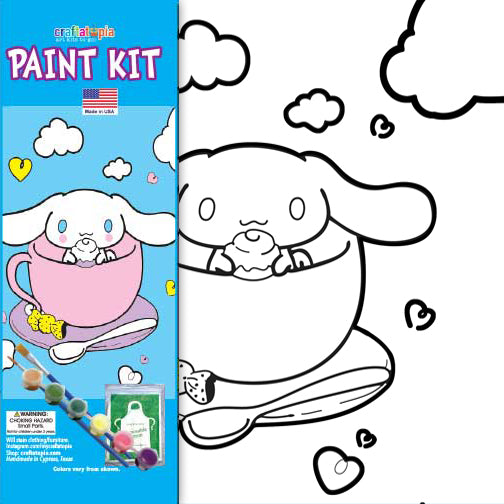 Cinnamonroll pre-sketched painting kit