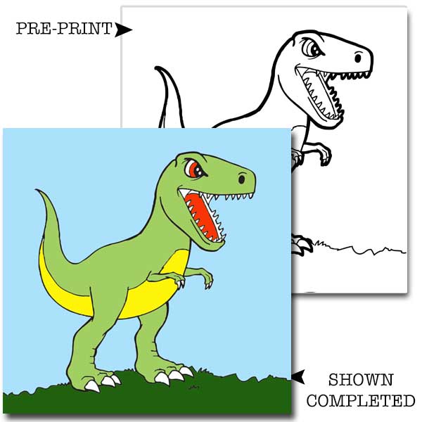 Dinosaur Children's Washable Paint Set