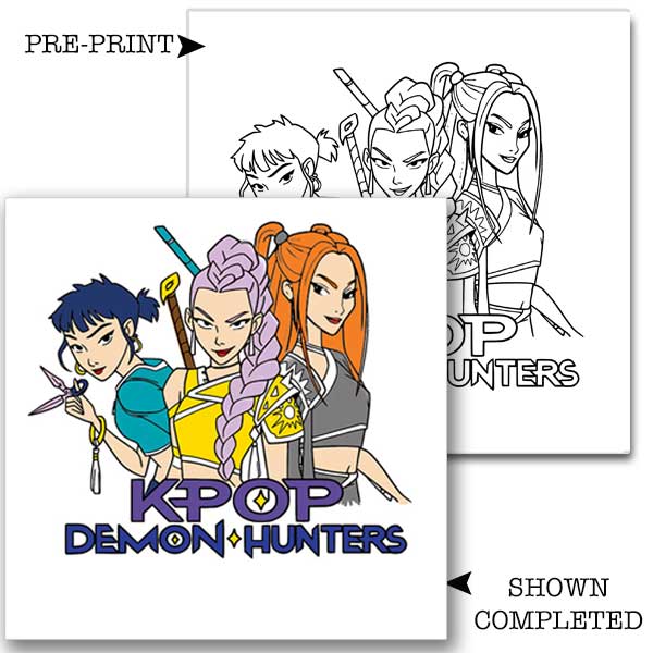 Women Demon Hunters Kids Painting Kit – Complete Child Paint Set