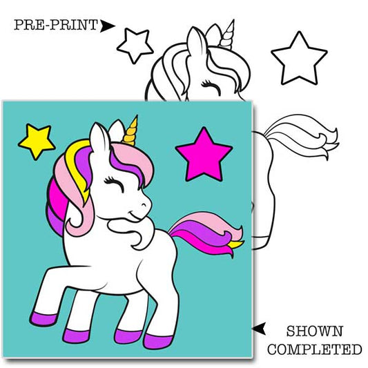 Fancy Unicorn Kids Acrylic Painting Kit 