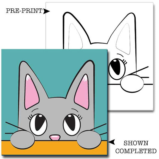 Grey Cat Kids Acrylic Paint Set