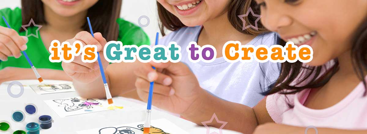 Kids drawing a pre-printed 6 foot x 3 foot coloring poster