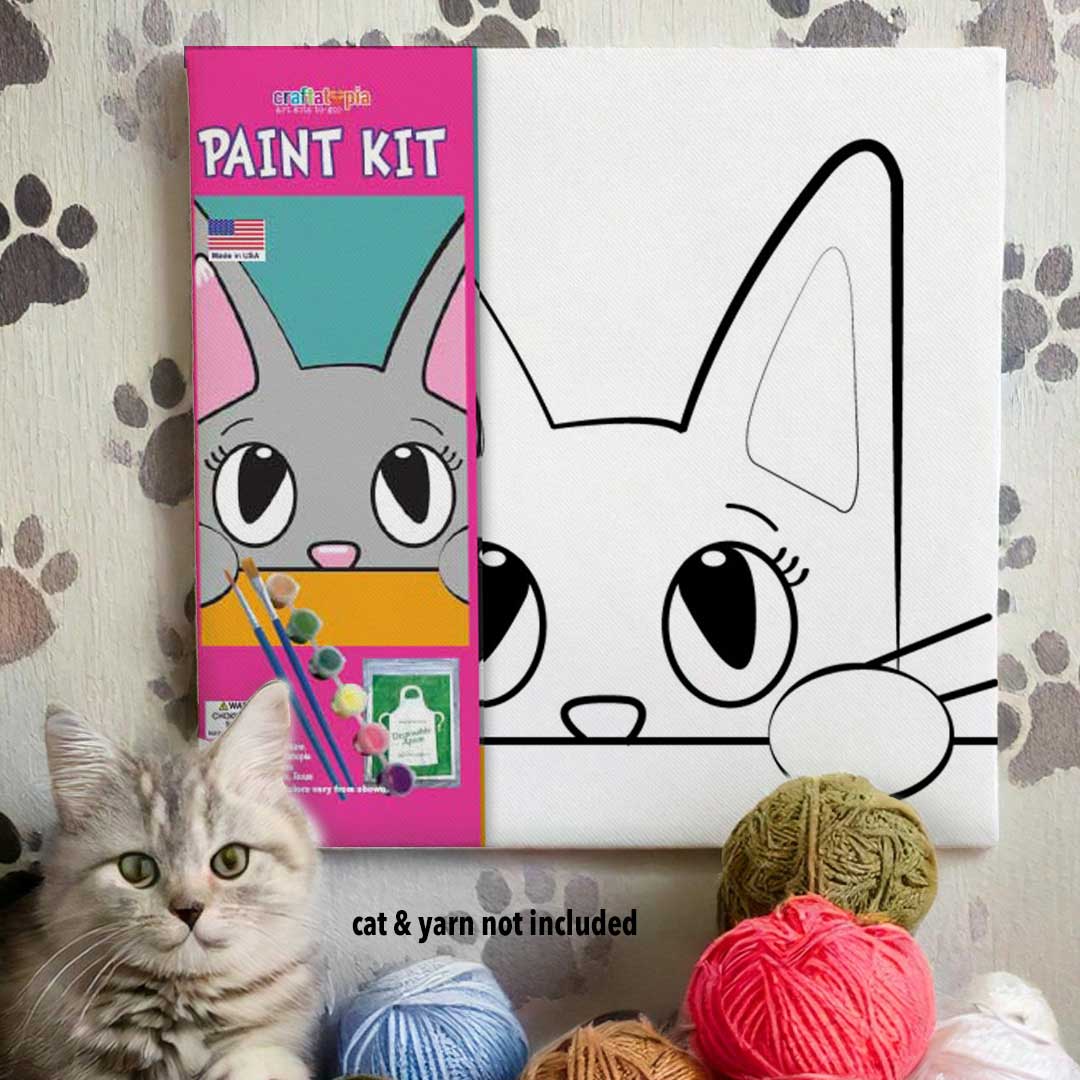 Grey Cat Kids Acrylic Paint Set