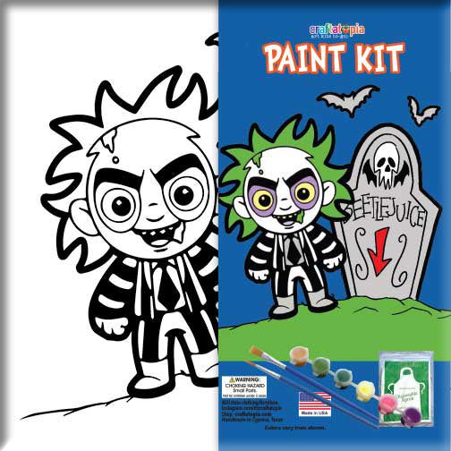 Beetlejuice Halloween Kids Acrylic Paint Set