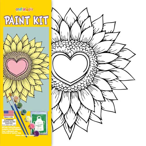 Adult Sunflower Acrylic Paint Kit