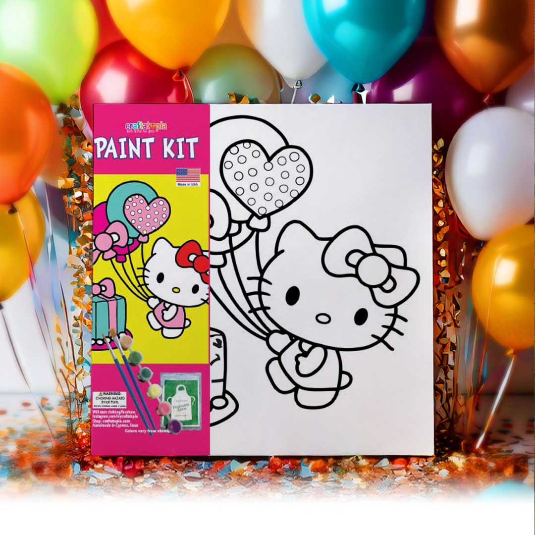 Hello Kitty Birthday Kids Acrylic Paint Set