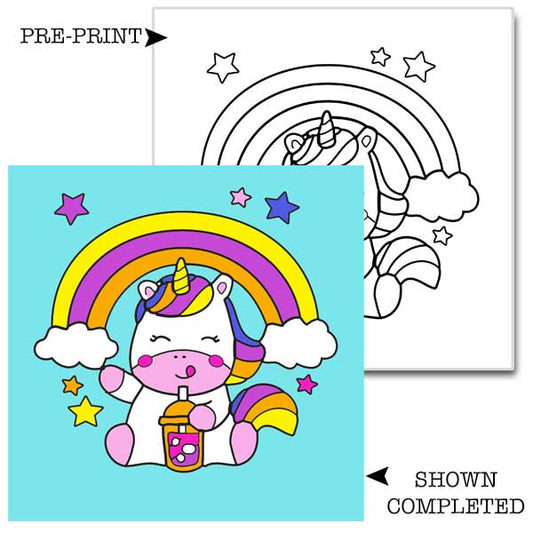 Kawaii Unicorn Kids Acrylic Paint Set