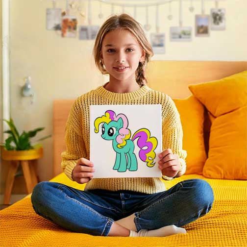 My Little Pony Children's Canvas Painting Set