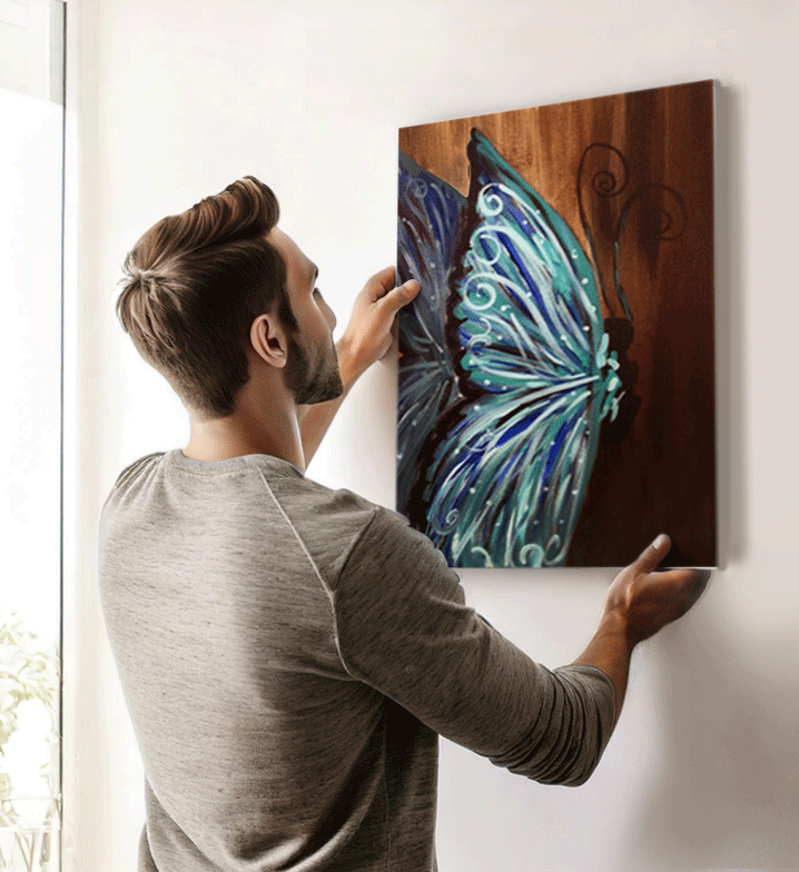 Blue Butterfly Acrylic Paint Set