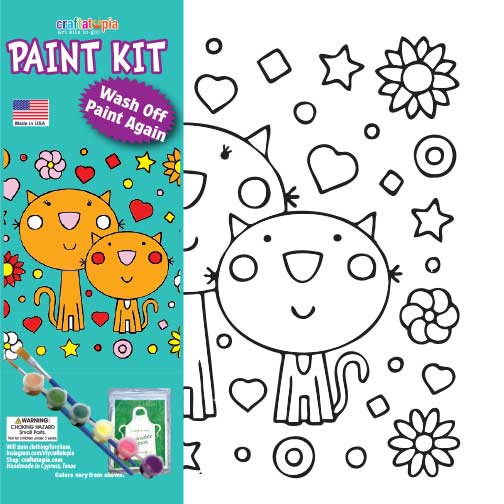 Mommy and Me Children's Canvas Painting Set