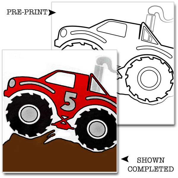 Monster Truck Children's Washable Paint Set