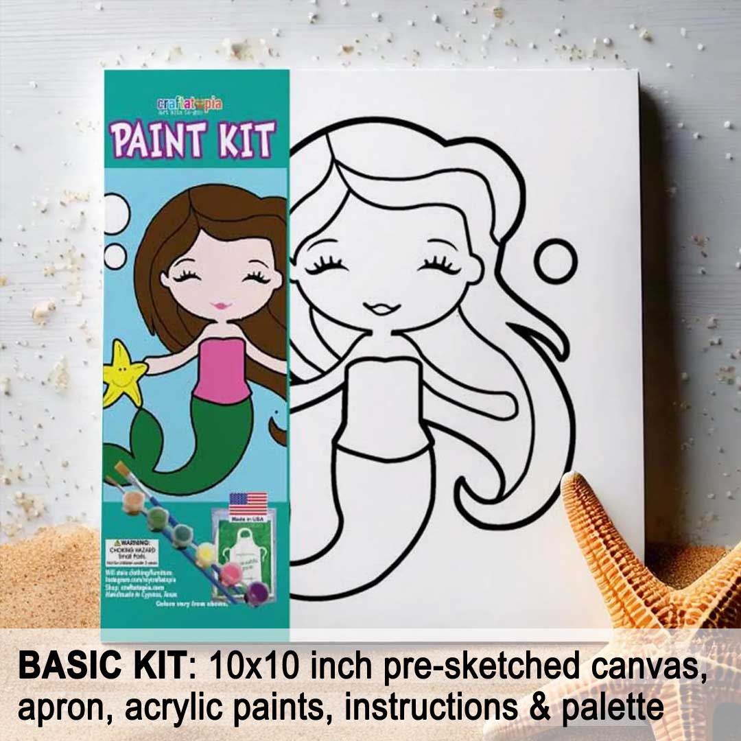 Mermaid Kids Acrylic Paint Set