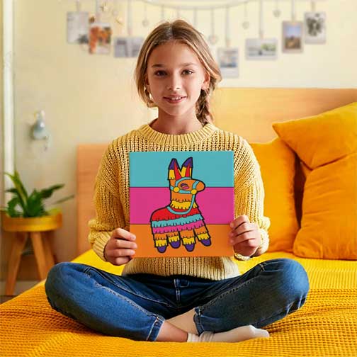 Pinata Children's Canvas Painting Set