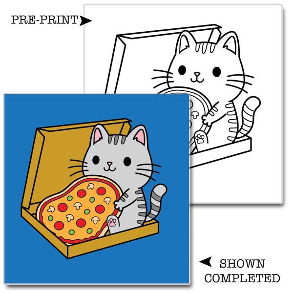 Pizza Kitty Kids Acrylic Paint Set