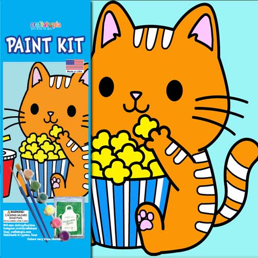 Popcorn Kitty Children's Birthday Party Favor Supplies