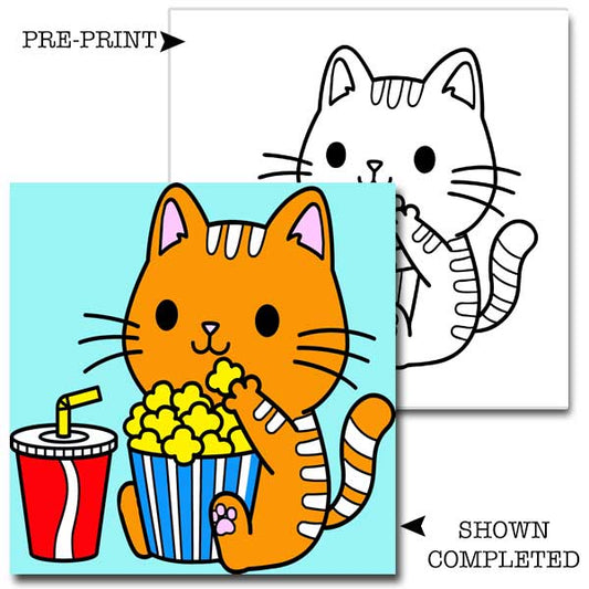 Popcorn Kitty Children's Acrylic Paint Set