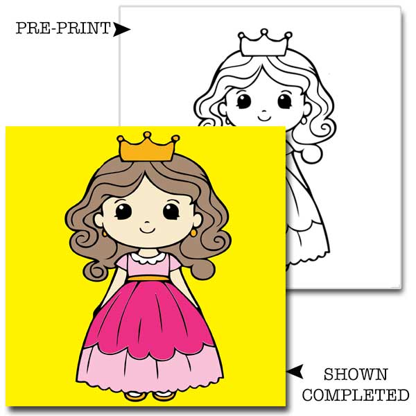 Princess Children's Washable Paint Set