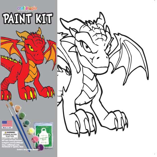 Red Dragon Kids Birthday Party Favor Supplies