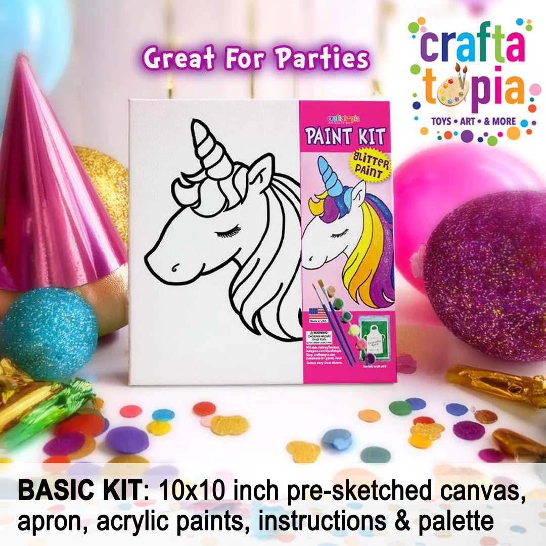 Rainbow Unicorn Kids Acrylic Paint with Free Unicorn Pen