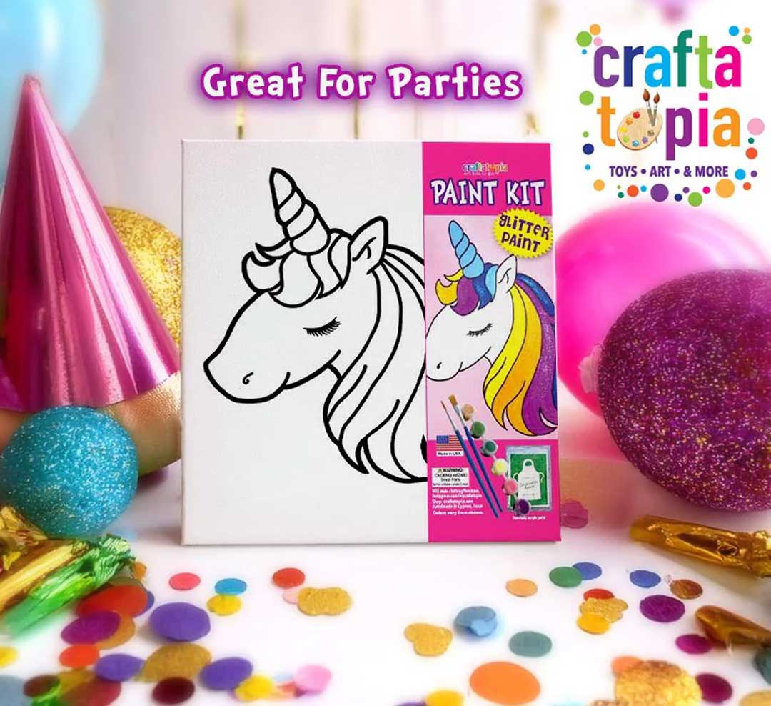 Rainbow Unicorn Kids Acrylic Paint with Free Unicorn Pen