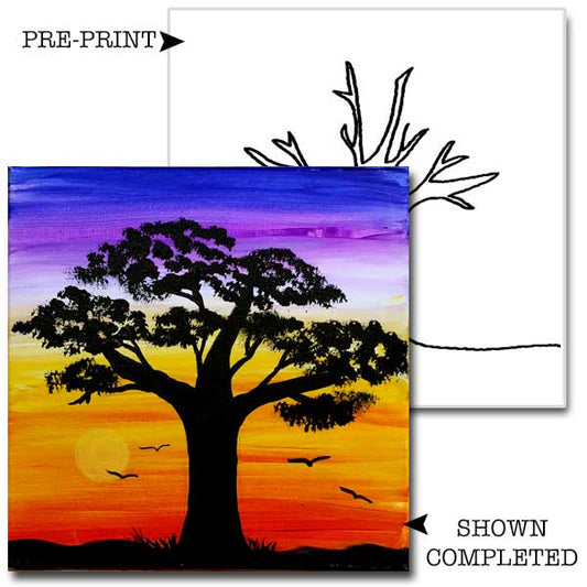 Serengeti Acrylic Canvas Painting Set