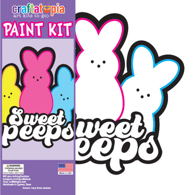 Sweet Peeps pre-drawn kits art painting set 