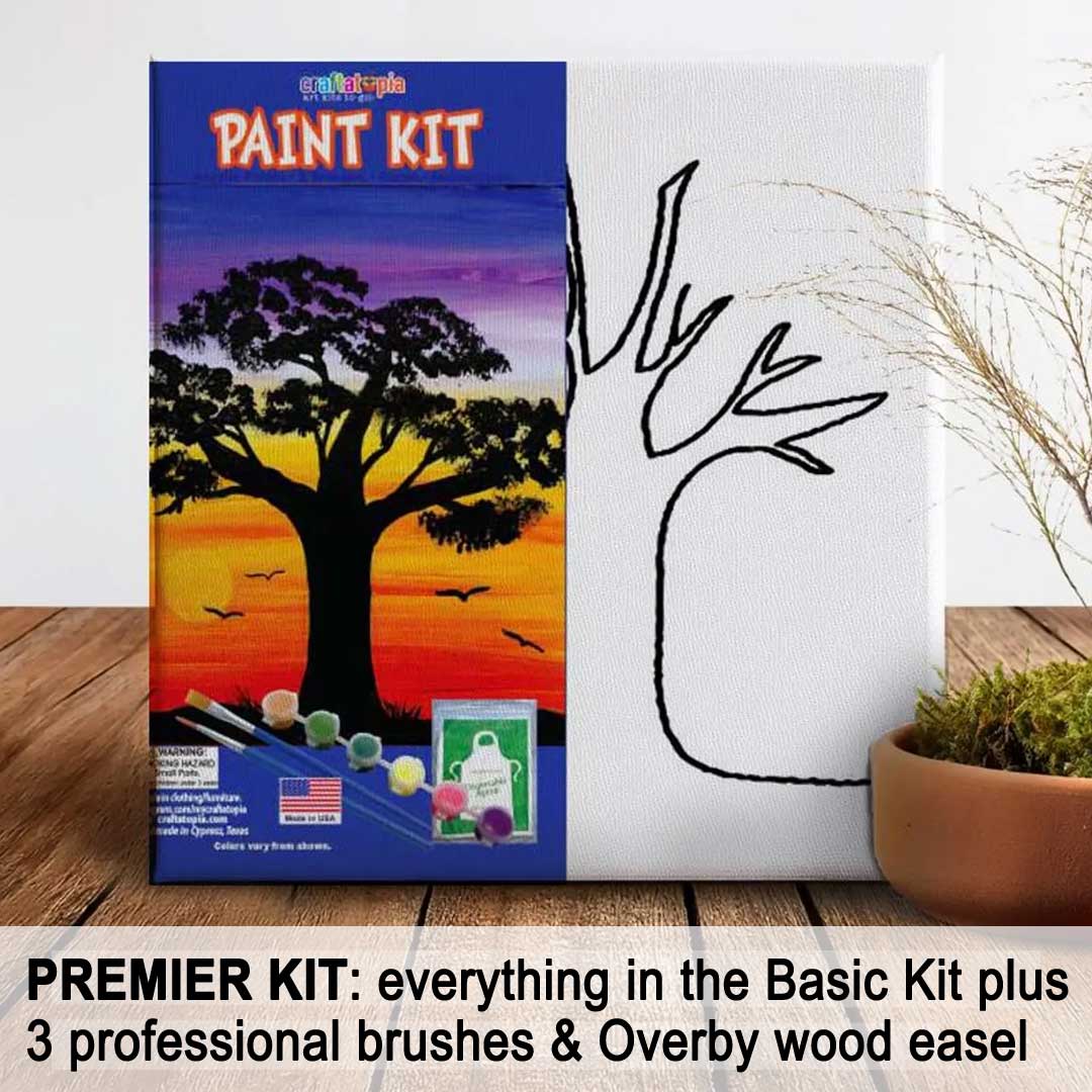 Serengeti Acrylic Canvas Painting Set