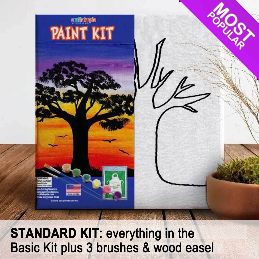 Serengeti Acrylic Canvas Painting Set