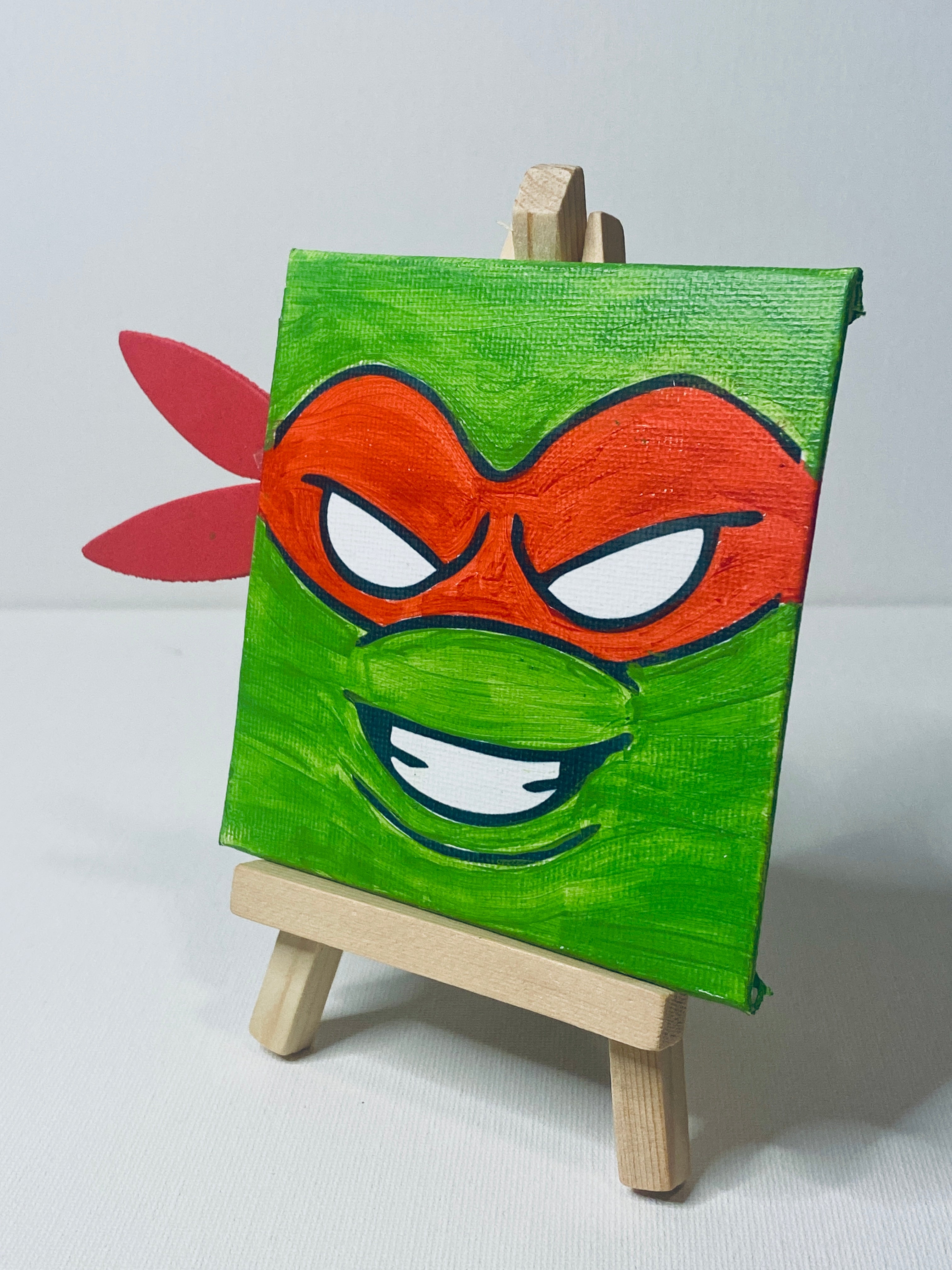 TMNT Pre-sketched Canvas 3D Craft Painting Set