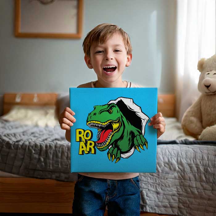 t-rex dinosaur kid's painting kit
