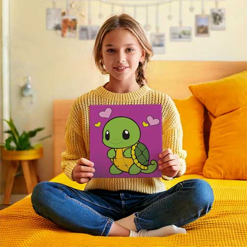 cute turtle kids painting kits