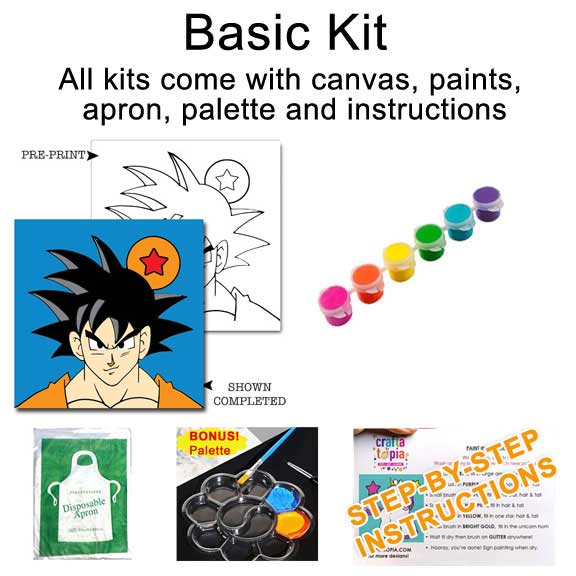 anime dragonball basic painting kit