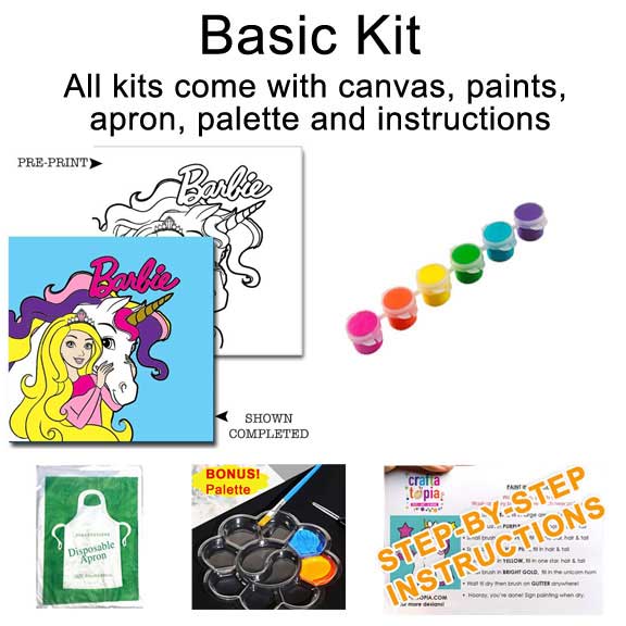 Barbie Kids Acrylic Paint Set