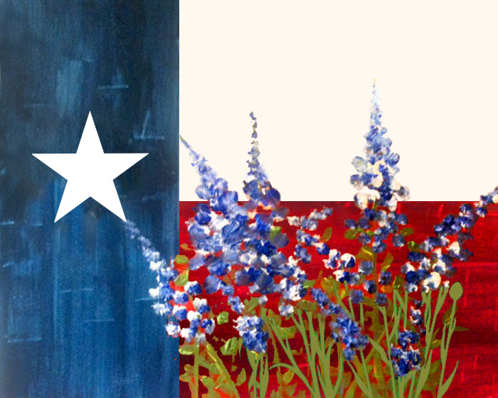 Texas Bluebonnet Adult Paint and Sip Kit