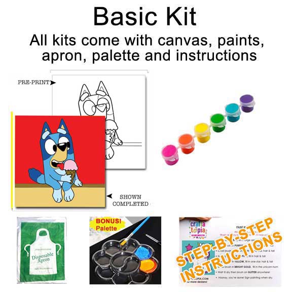 Bluey Eating Ice Cream Children's Washable Paint Set