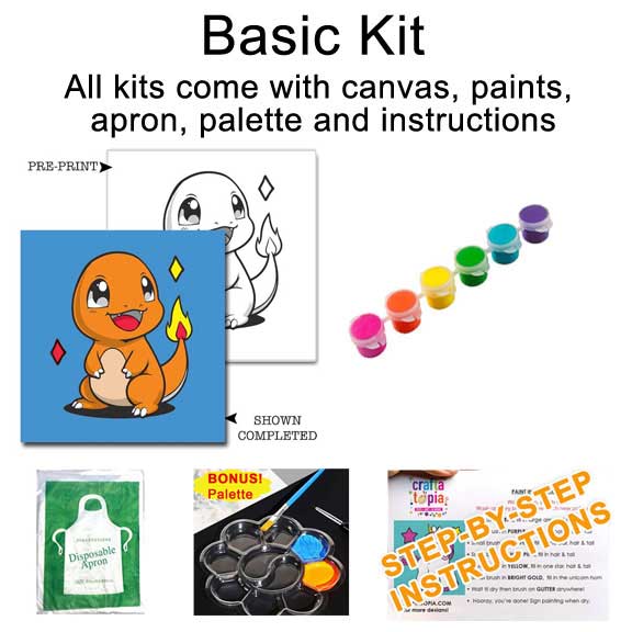 Charmander Kids Acrylic Paint Set