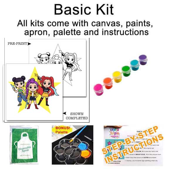 Demon Hunters Kids Painting Kit – Complete Child Paint Set